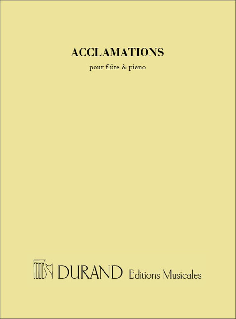 Acclamations Flute-Piano